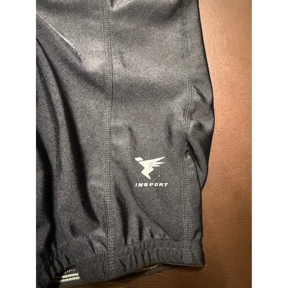 InSport Mens Cycle Shorts Black Padded Biking Shorts XL NWT 69252